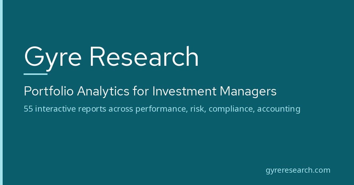 Gyre Research — Portfolio Analytics for Investment Managers